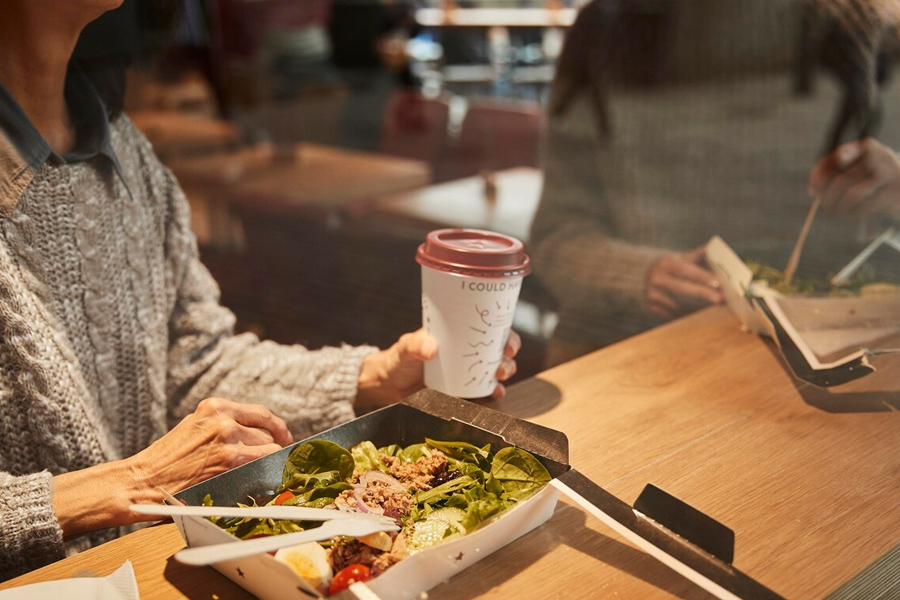 Cafeteria -Pappbecher